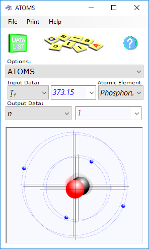 Atomic properties calculator