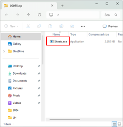 installation file