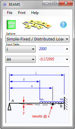 Beam strength calculator