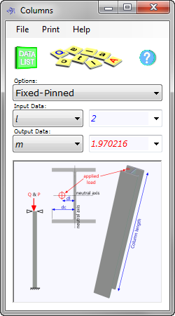 Column buckling calculator