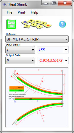 Heat shrink calculator