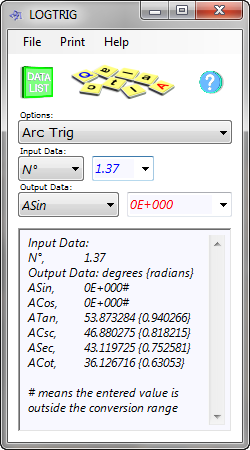 Logs and trigonometry calculator