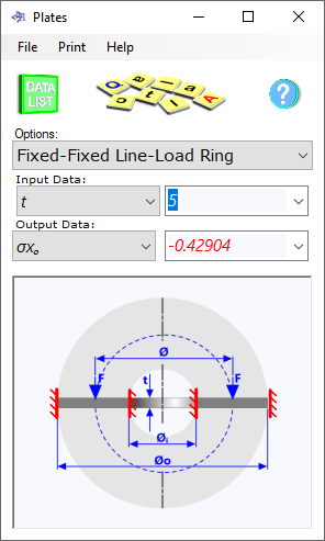 Plate deflection calculator