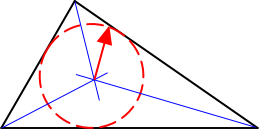 An inscribed circle