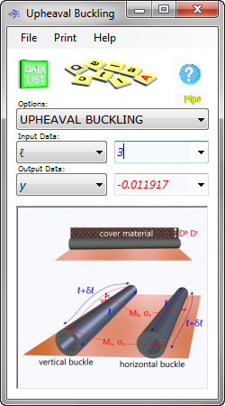 Upheaval buckling calculator