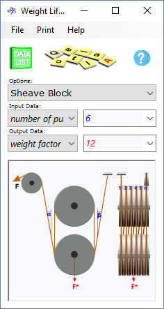 Weight lifting calculator